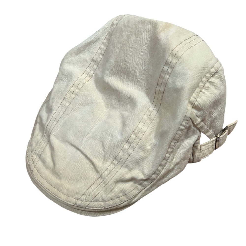 Cream Canvas Ivy Cap Hat - Women's Accessories